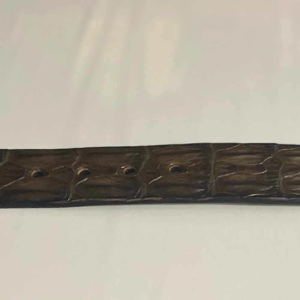 Boss Croc by Savannah Genuine Saltwater Crocodile Belt, Sz 34-87​, Vintage, NWOT